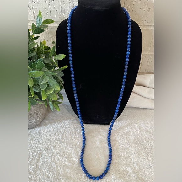 Jay King Lapis Lazuli Long Necklace DTR Sterling Silver Clasp. - Picture 2 of 7